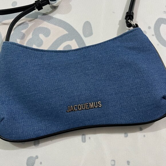 Jacquemus Le Bisou Perle Denim Shoulder Bag - Picture 4 of 7